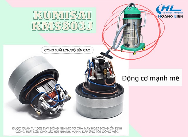 máy hút bụi nước công nghiệp Kumisai KMS803J