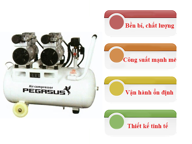 máy nén không khí giảm âm PEGASUS TM-OF550-T