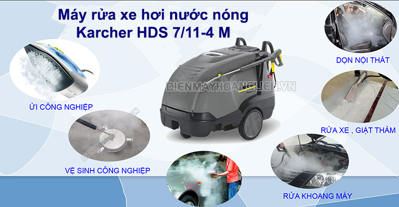 Những ứng dụng phổ biến của máy rửa nước nóng HDS 7/11-4M