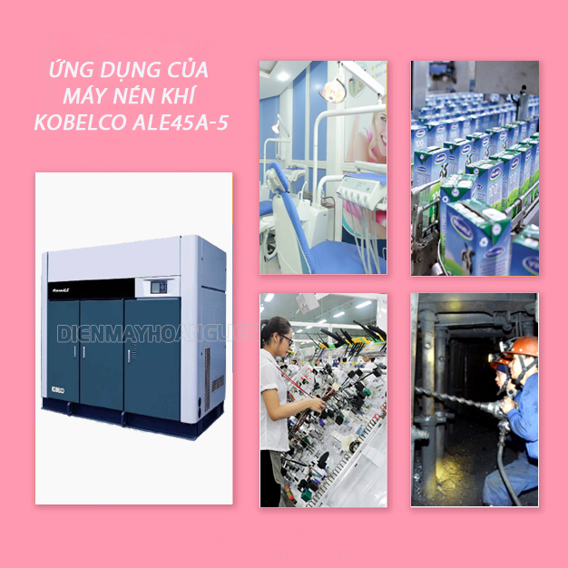 Ứng dụng của máy nén khí không dầu Kobelco ALE45A-5