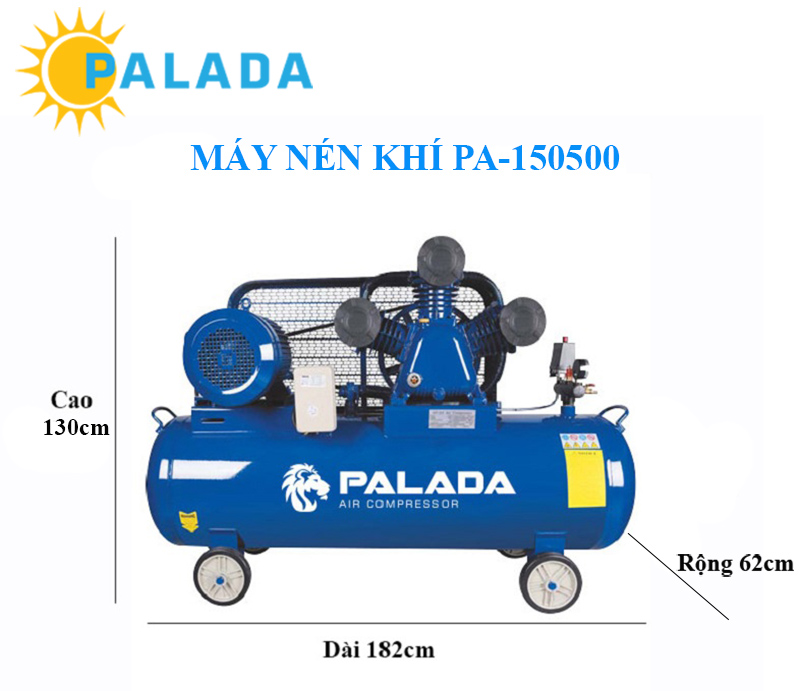 Kích thước nhỏ gọn của máy nén hơi Palada PA-150500