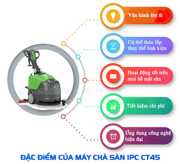 Những ưu điểm nổi bật của máy chà sàn IPC CT45 C50