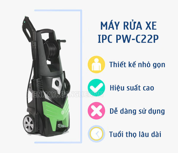 Máy rửa xe IPC PW-C22P sở hữu nhiều ưu điểm