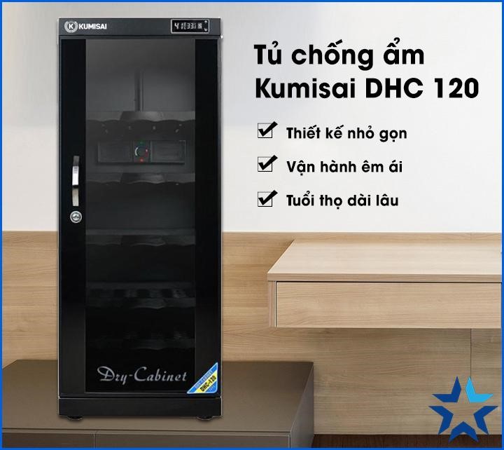 Tủ chống ẩm 120l Kumisai DHC120