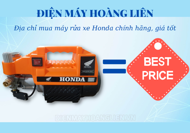 Điện máy Hoàng Liên - địa chỉ bán máy rửa xe Honda chính hãng, giá tốt