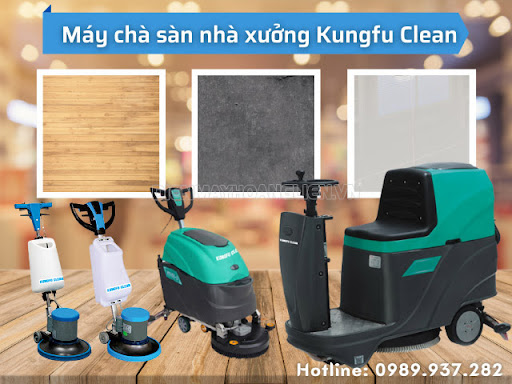 Hãng Kungfu Clean sở hữu nhiều thiết kế, model vệ sinh sàn mạnh mẽ, cơ động