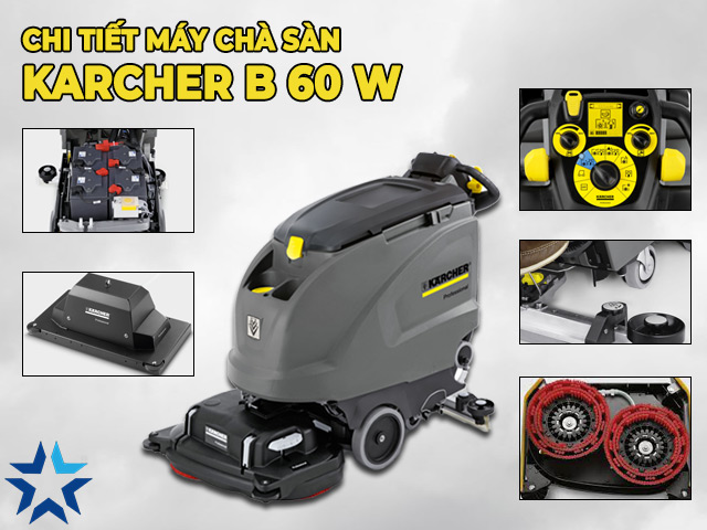 Cấu tạo chi tiết máy chà sàn Karcher B 60 W