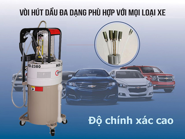 Máy hút dầu thải điện HPMM HD-2380 chính hãng