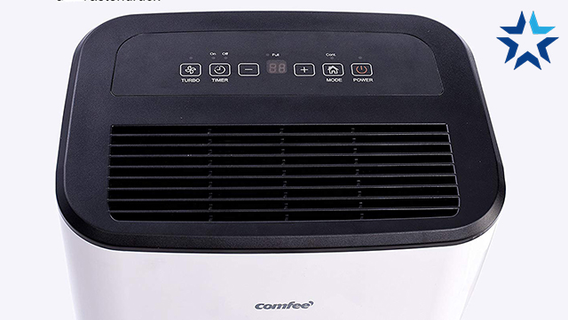 Bảng điều khiển và màn hình hiển thị của máy hút ẩm Comfee