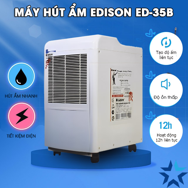 Máy hút ẩm Edison model ED-35B sở hữu nhiều ưu điểm