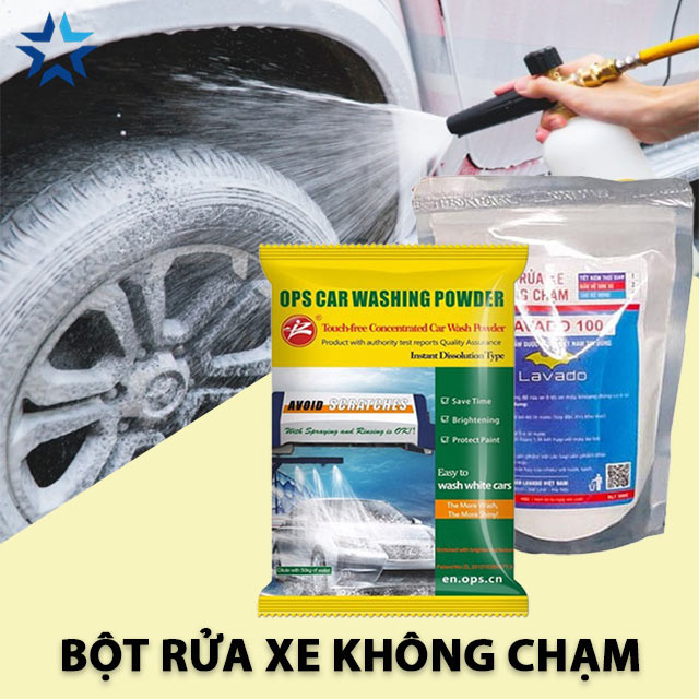 Bột rửa xe không chạm là hóa chất rửa xe dạng bột